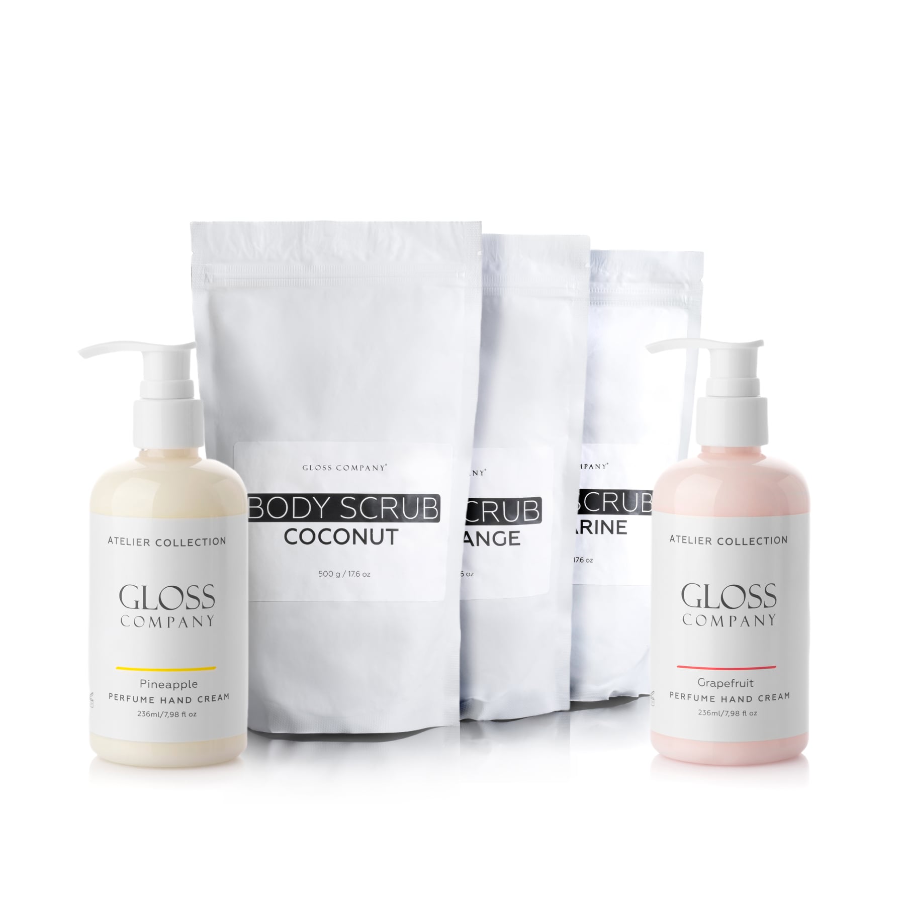 GLOSS SPA - Bakımı (scrub - 3 ad, krem 236 ml - 2 ad)